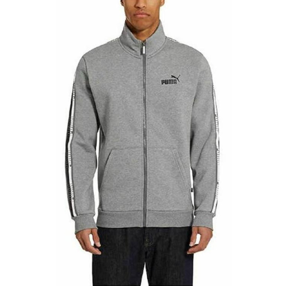 PUMA Full Zip Fleece Track Jacket Grey Size Small - Picture 2 of 14